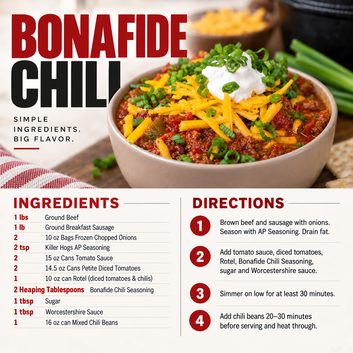 Malcom's Bonafide Chili Seasoning