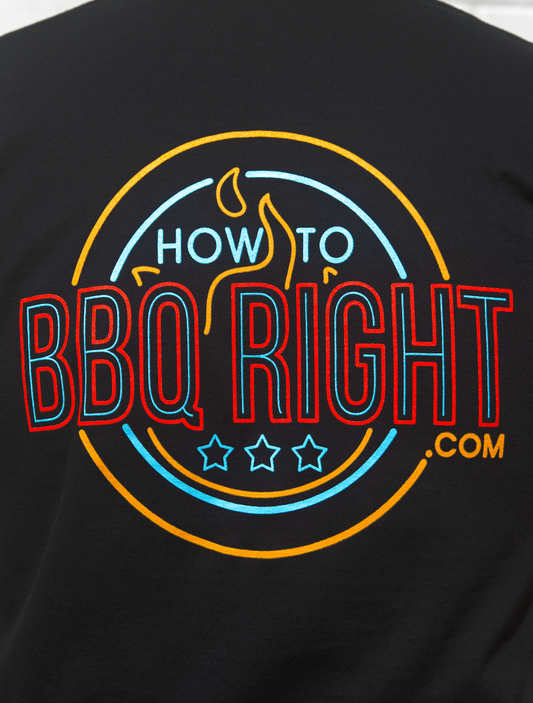 HowToBBQRight Neon Sign Pocket T-Shirt