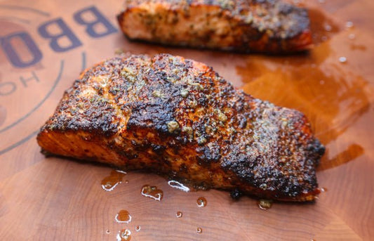 Air Fryer Steakhouse Salmon - HowToBBQRight