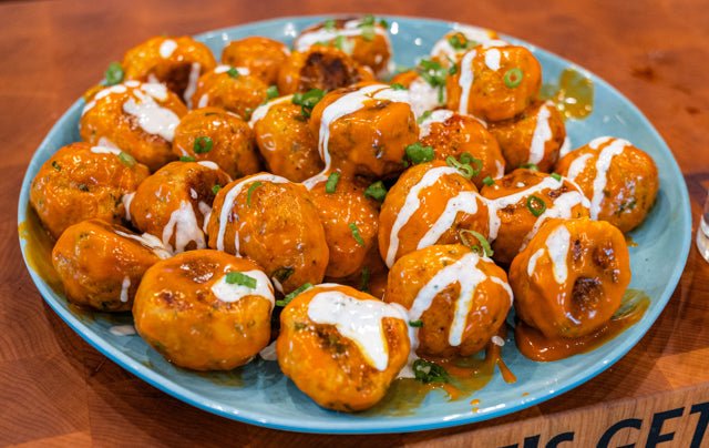 Buffalo Chicken Meatballs - HowToBBQRight