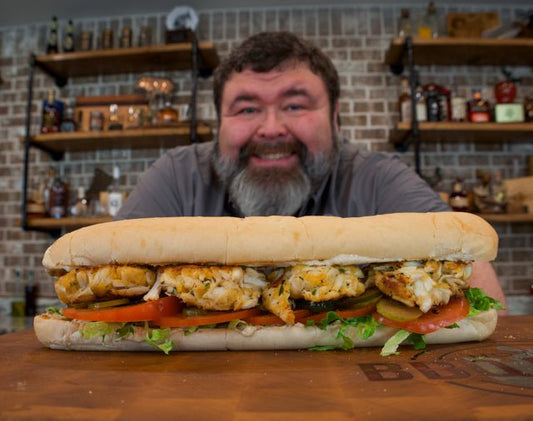 Cajun Crab Cake Poboy - HowToBBQRight