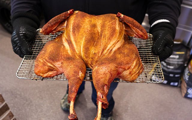 Cajun Spatchcock Turkey - HowToBBQRight
