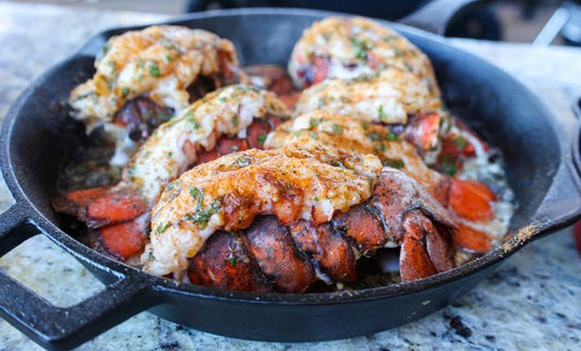 Cast Iron Lobster Tails - HowToBBQRight