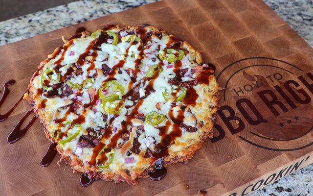Cheesy Chicken BBQ Bacon Pizza - HowToBBQRight