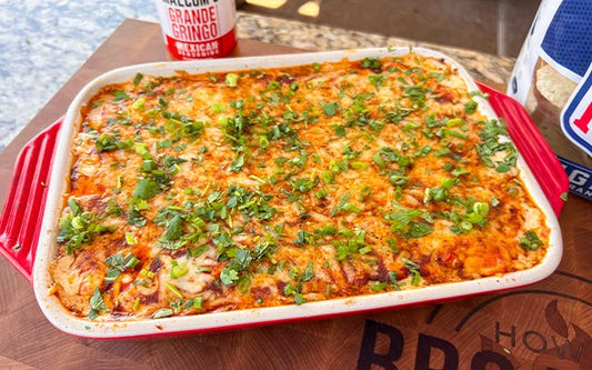 Cheesy Chicken Enchilada Dip - HowToBBQRight