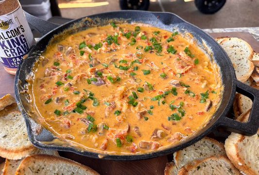 Crawfish Rotel Cheese Dip - HowToBBQRight