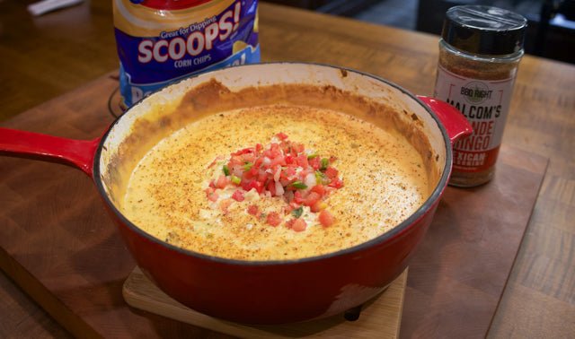Hatch Green Chili Cheese Dip - HowToBBQRight