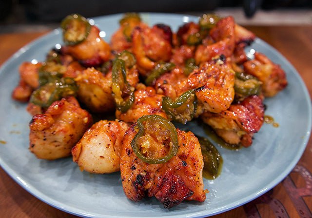 Honey Jalapeño Chicken Bites - HowToBBQRight