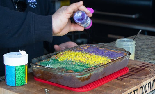 King Cake Bread Pudding - HowToBBQRight