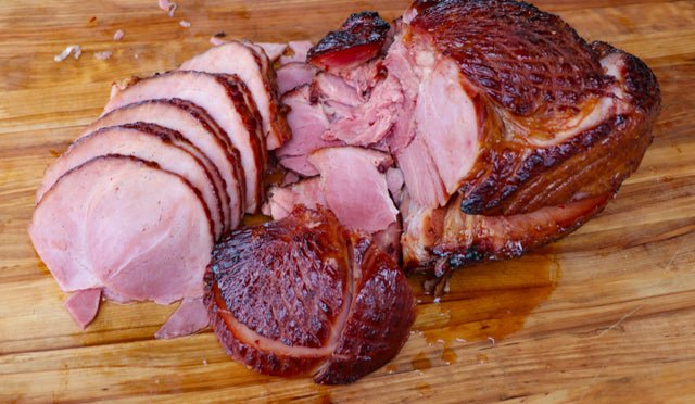 Raspberry Chipotle Glazed Smoked Ham - HowToBBQRight