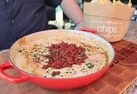 Smoked Chorizo Cheese Dip - HowToBBQRight