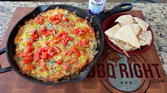 Spicy Greek Spinach Dip - HowToBBQRight
