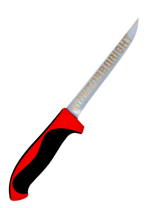 HowToBBQRight 6 Inch Wide Boning Knife