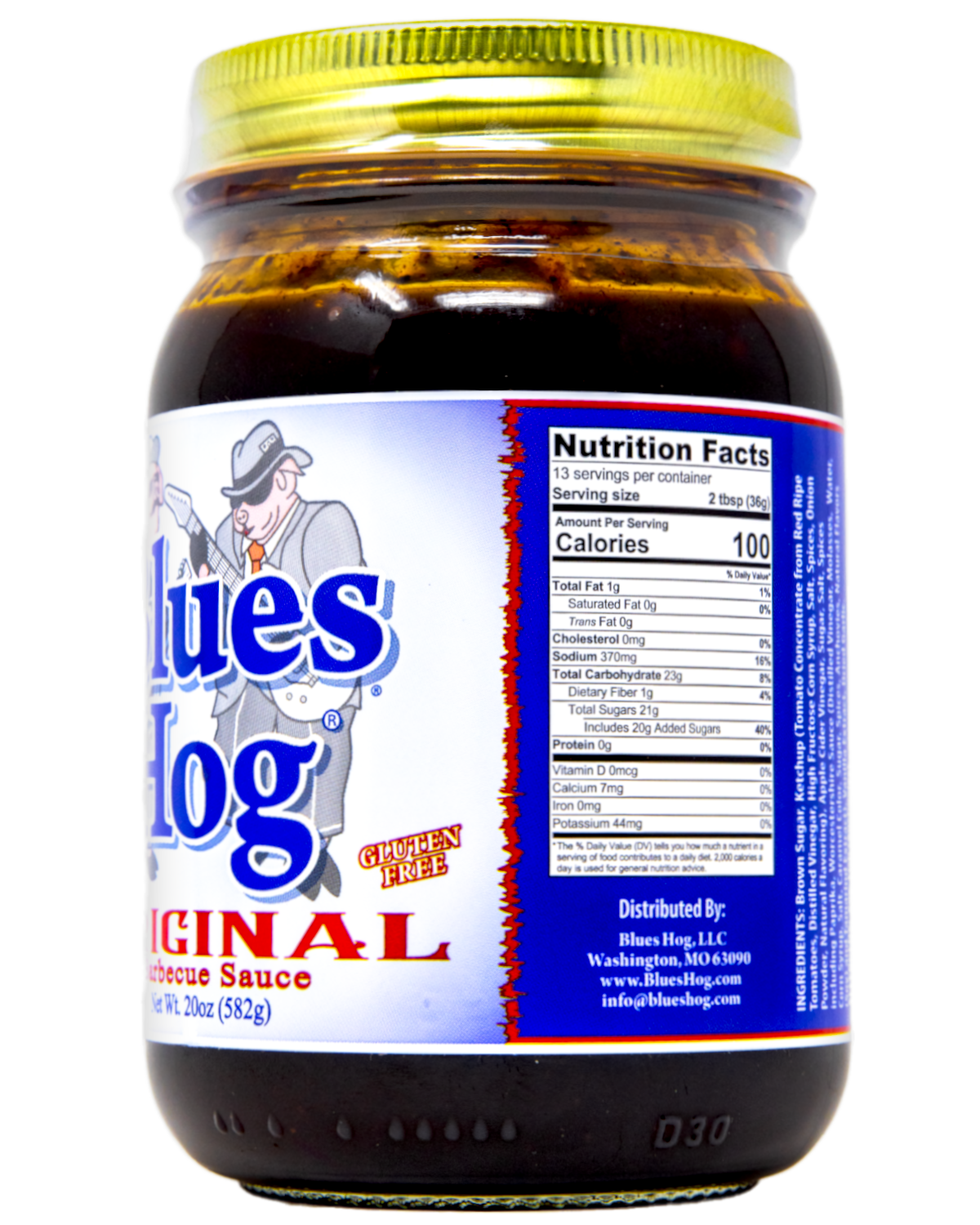 Blues Hog Original - Pint Jar