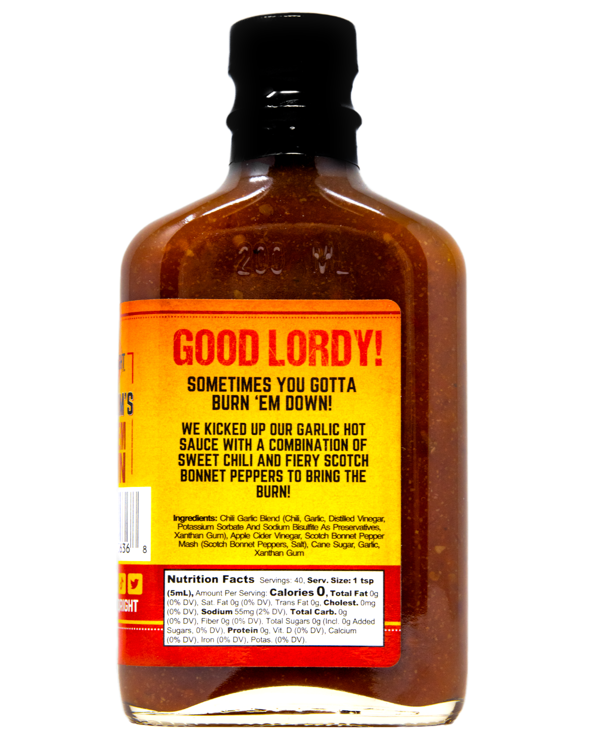 Malcom's Burn 'Em Down Hot Sauce