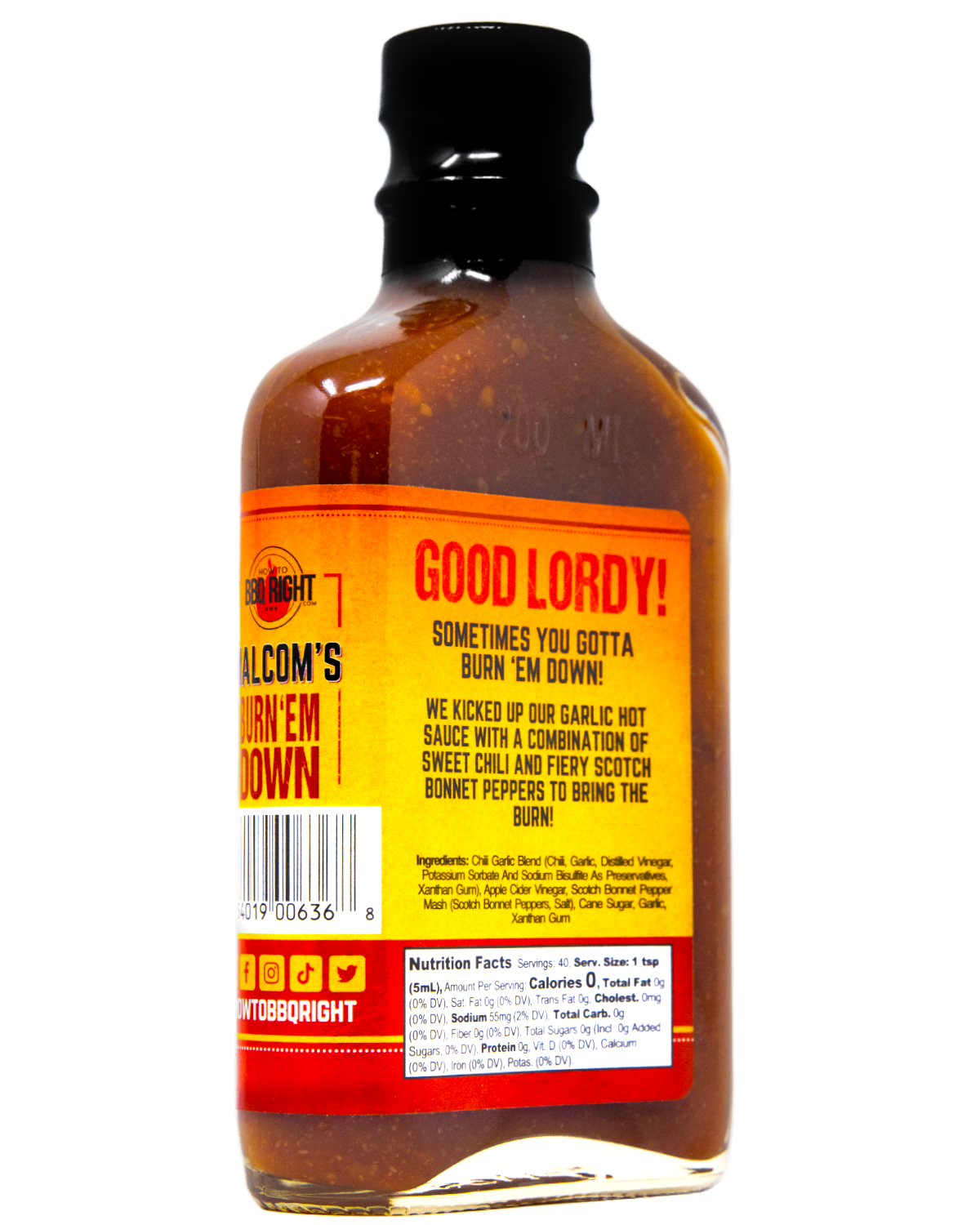 Malcom's Burn 'Em Down Hot Sauce