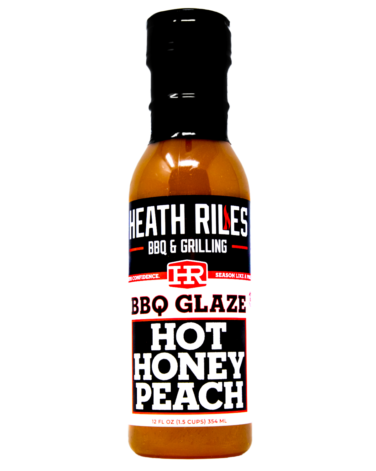 Heath Riles Hot Honey Peach BBQ Glaze