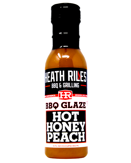 Heath Riles Hot Honey Peach BBQ Glaze