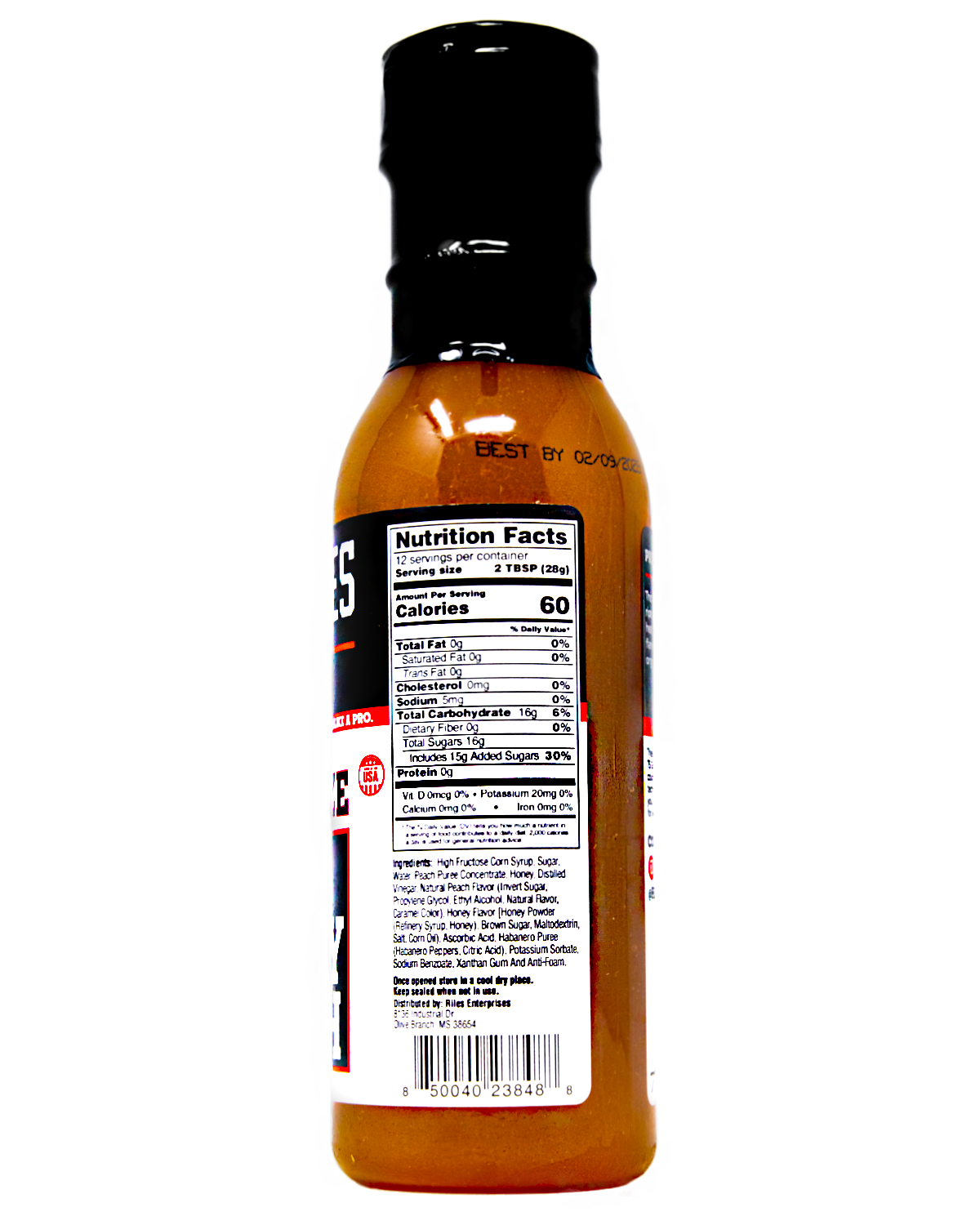 Heath Riles Hot Honey Peach BBQ Glaze