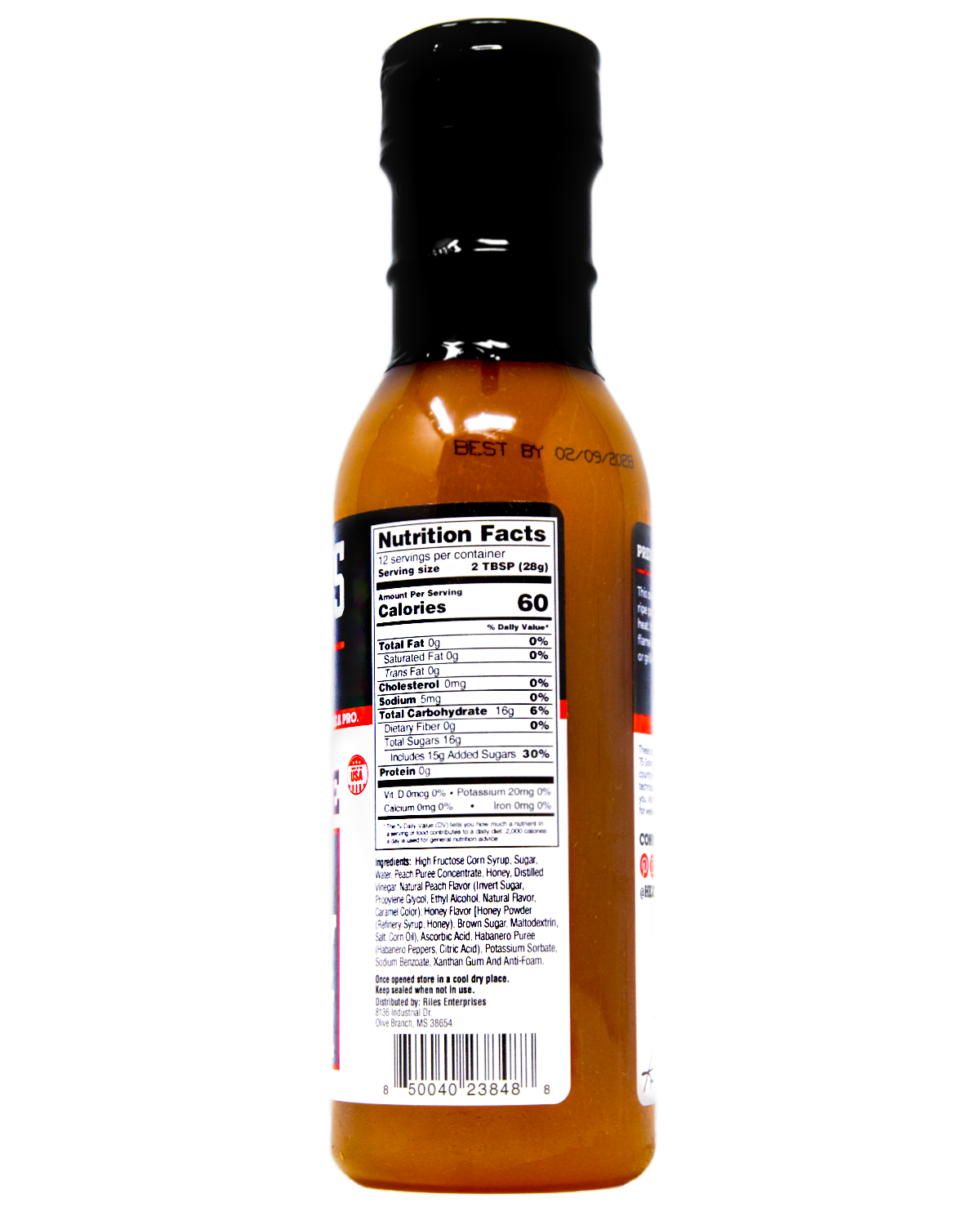 Heath Riles Hot Honey Peach BBQ Glaze