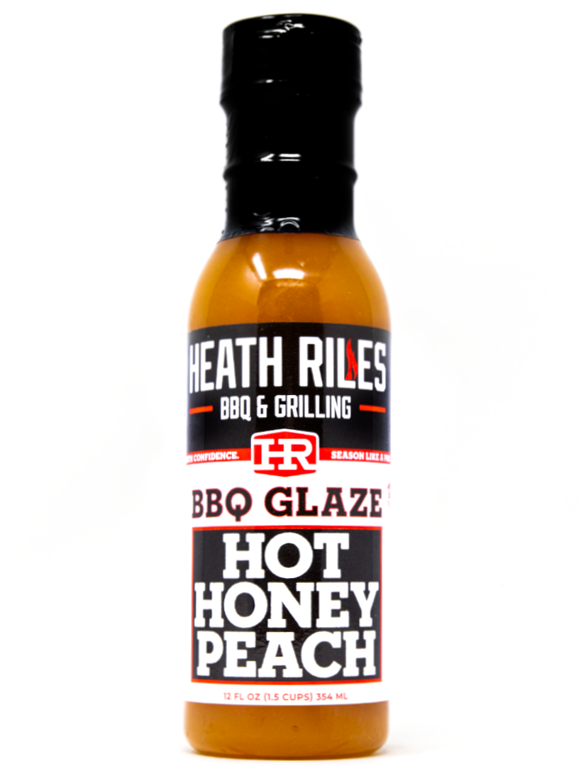 Heath Riles Hot Honey Peach BBQ Glaze
