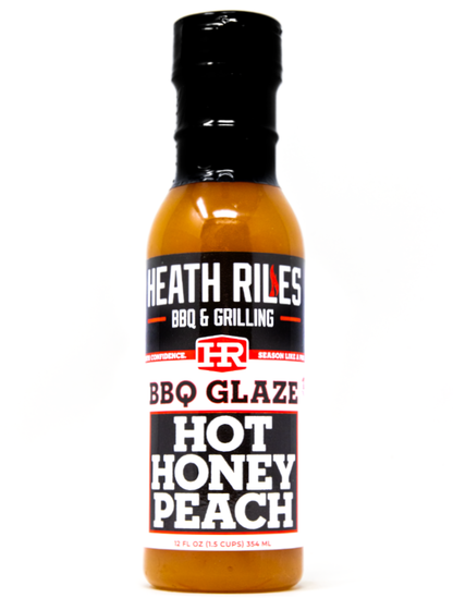 Heath Riles Hot Honey Peach BBQ Glaze