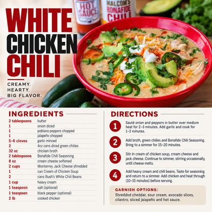 Malcom's Bonafide Chili Seasoning
