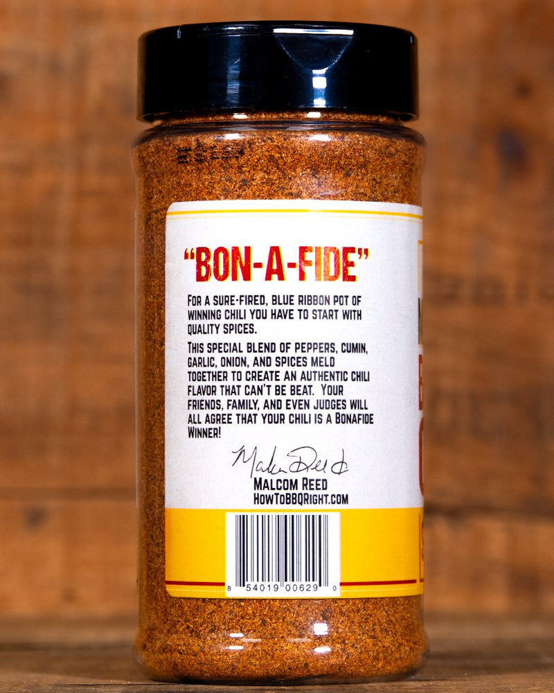 
                  
                    Malcom's Bonafide Chili Seasoning - HowToBBQRight
                  
                