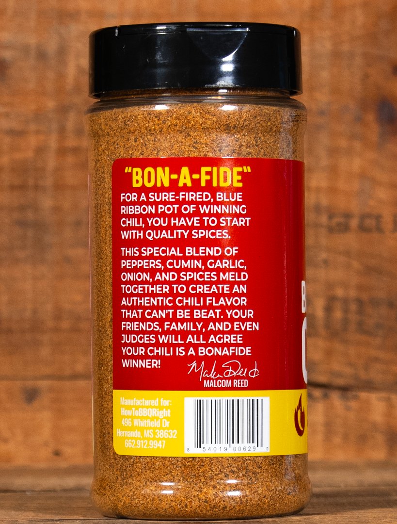 
                  
                    Malcom's Bonafide Chili Seasoning - HowToBBQRight
                  
                