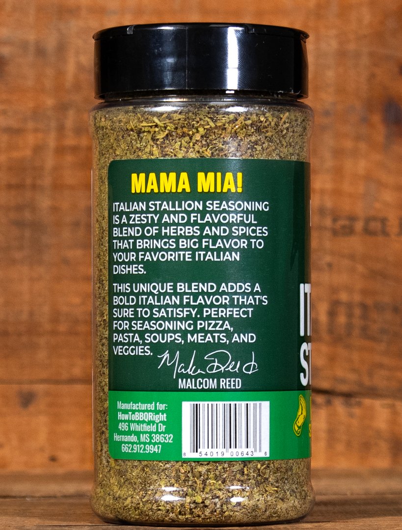 
                  
                    Malcom's Italian Stallion Seasoning - HowToBBQRight
                  
                