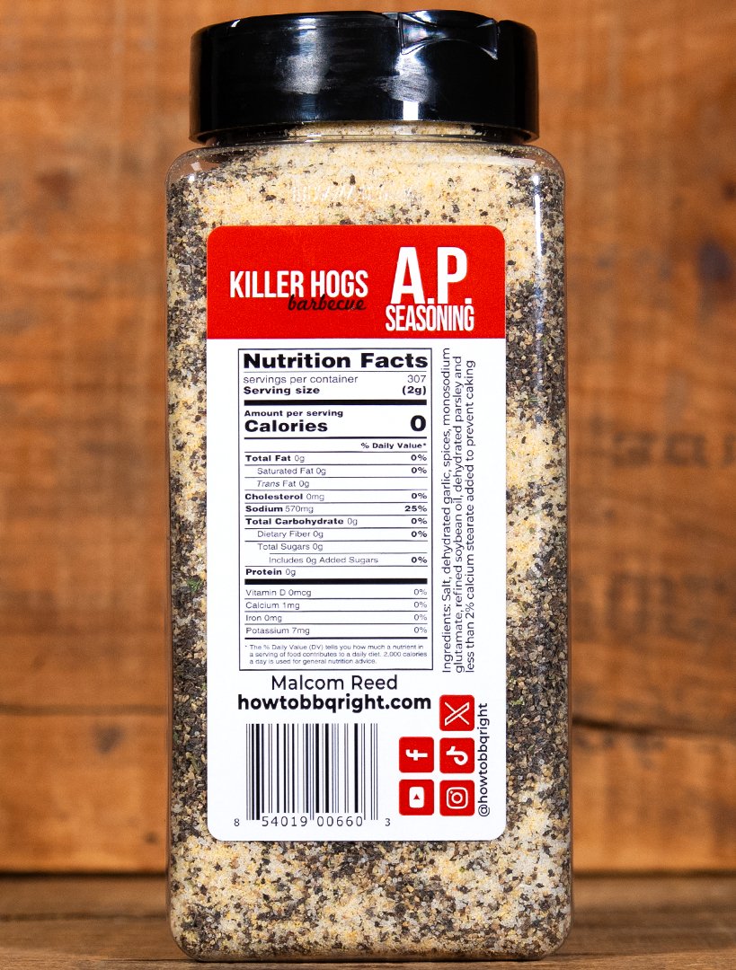 *NEW SIZE* Killer Hogs AP Seasoning 28oz Shaker - HowToBBQRight