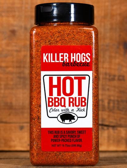 *NEW SIZE* Killer Hogs Hot Rub 28oz Shaker - HowToBBQRight