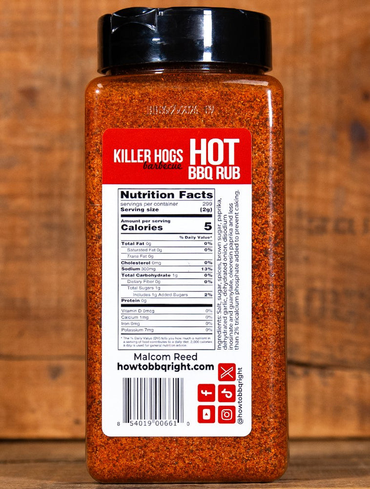 
                  
                    *NEW SIZE* Killer Hogs Hot Rub 28oz Shaker - HowToBBQRight
                  
                