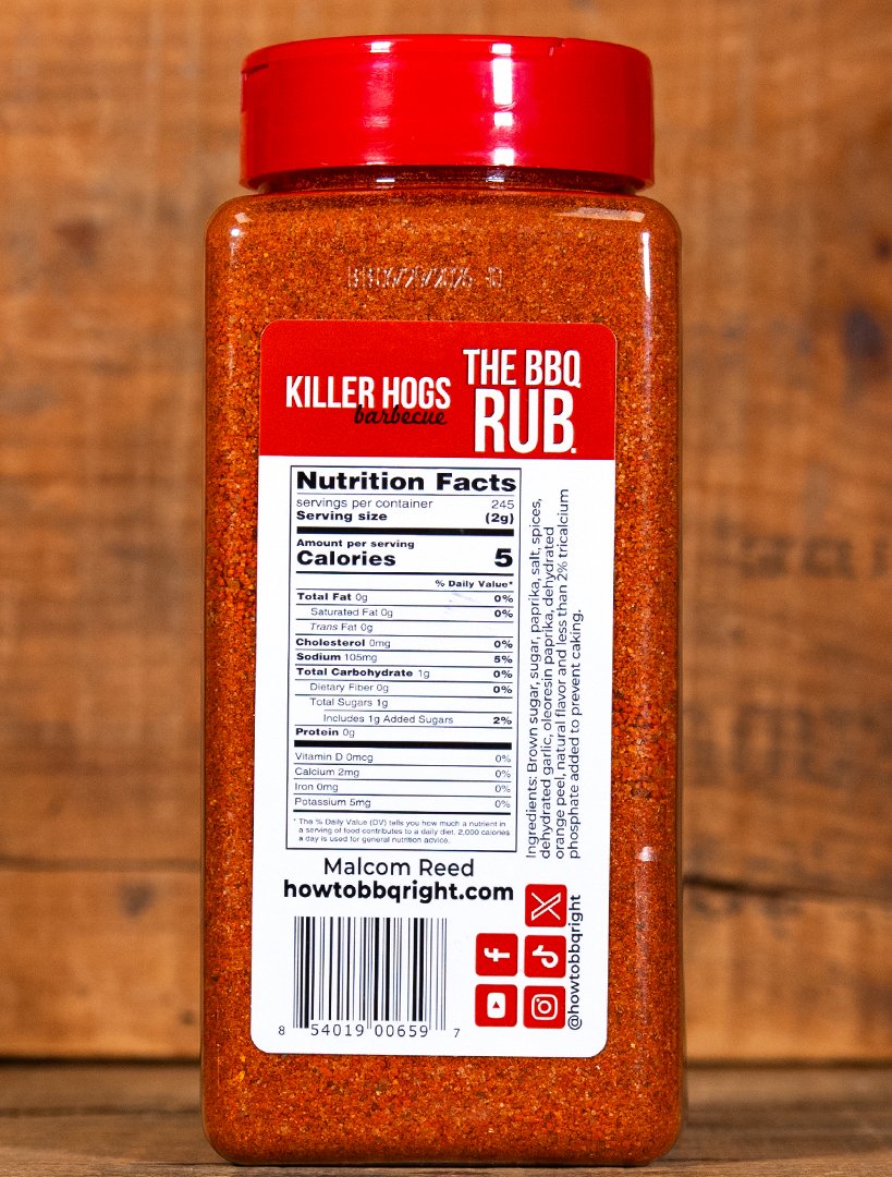 *NEW SIZE* Killer Hogs The BBQ Rub 28oz Shaker - HowToBBQRight