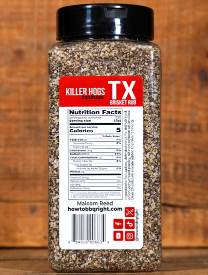 *NEW SIZE* Killer Hogs TX Brisket Rub 28oz Shaker - HowToBBQRight