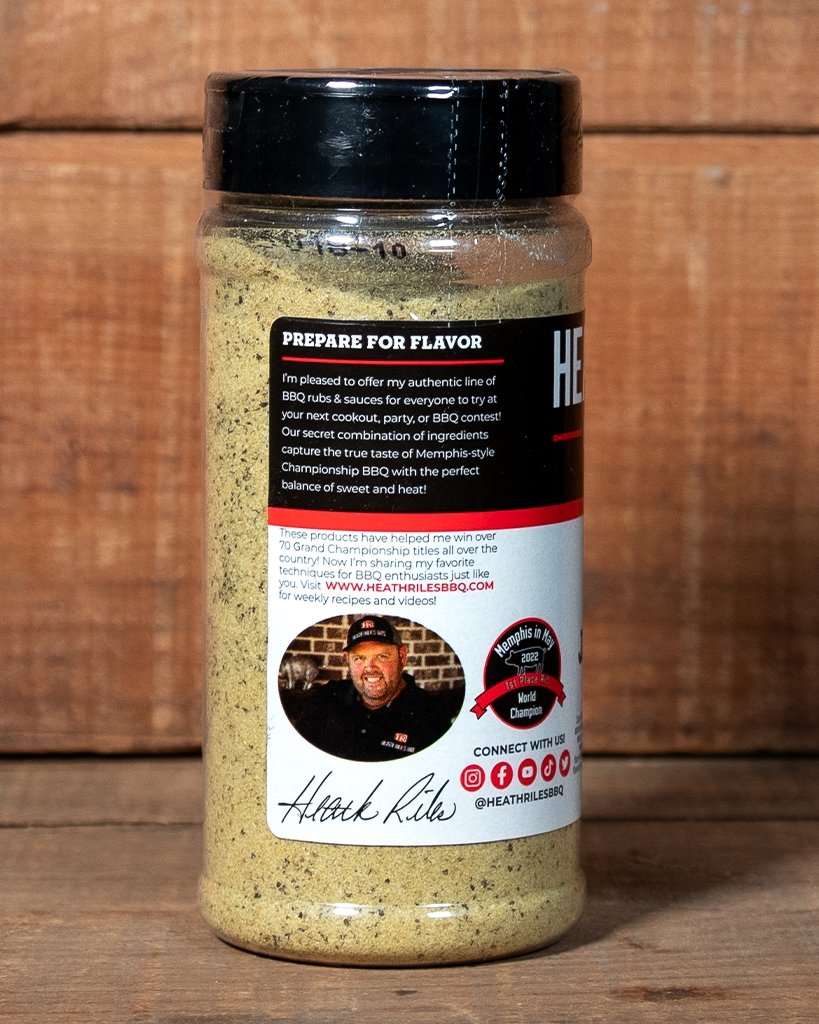 Heath Riles BBQ Authentic Garlic Jalapeno Rub 16 Oz Award Winning Cham –  Pricedrightsales