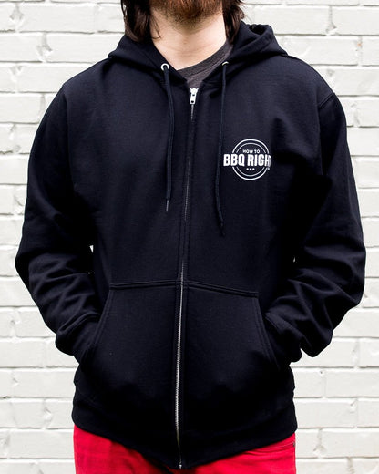 HowToBBQRight Black Full Zip Jacket - HowToBBQRight