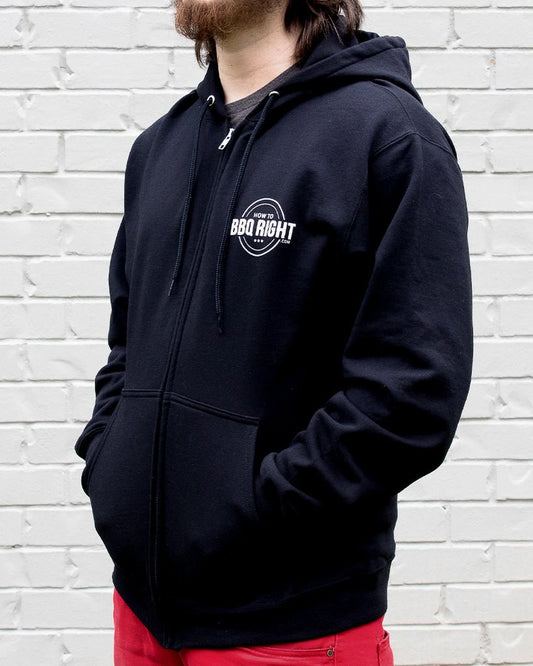 HowToBBQRight Black Full Zip Jacket - HowToBBQRight