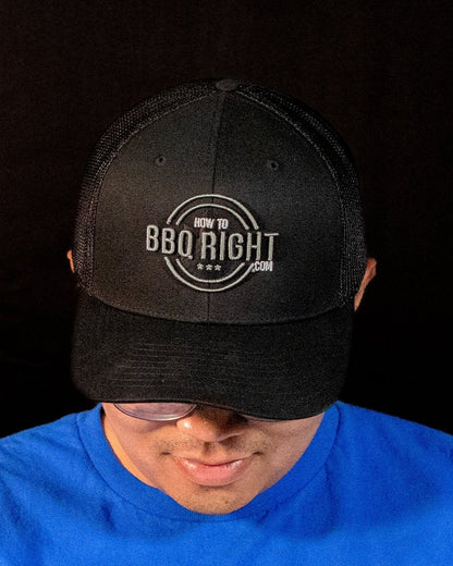 HowToBBQRight Black Hat - Flex Fit - HowToBBQRight