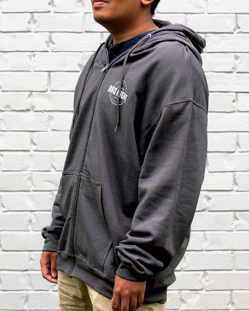 HowToBBQRight Charcoal Full Zip Jacket - HowToBBQRight