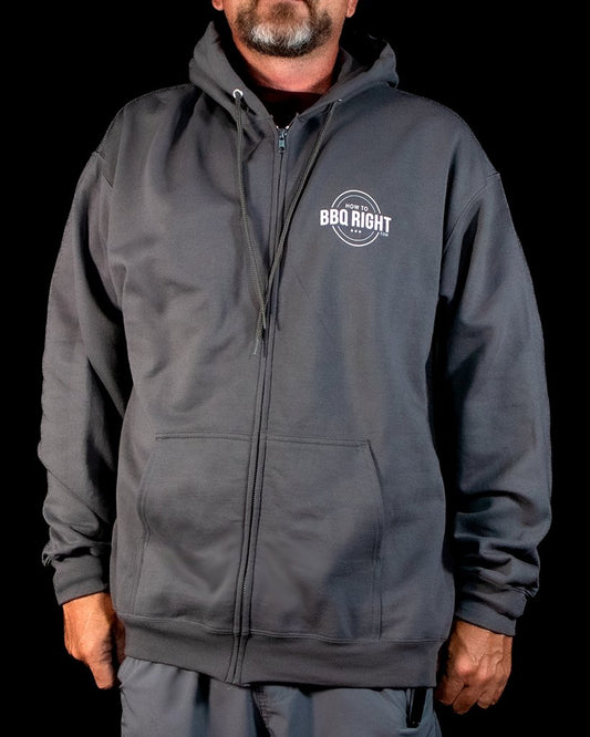 HowToBBQRight Charcoal Full Zip Jacket - HowToBBQRight