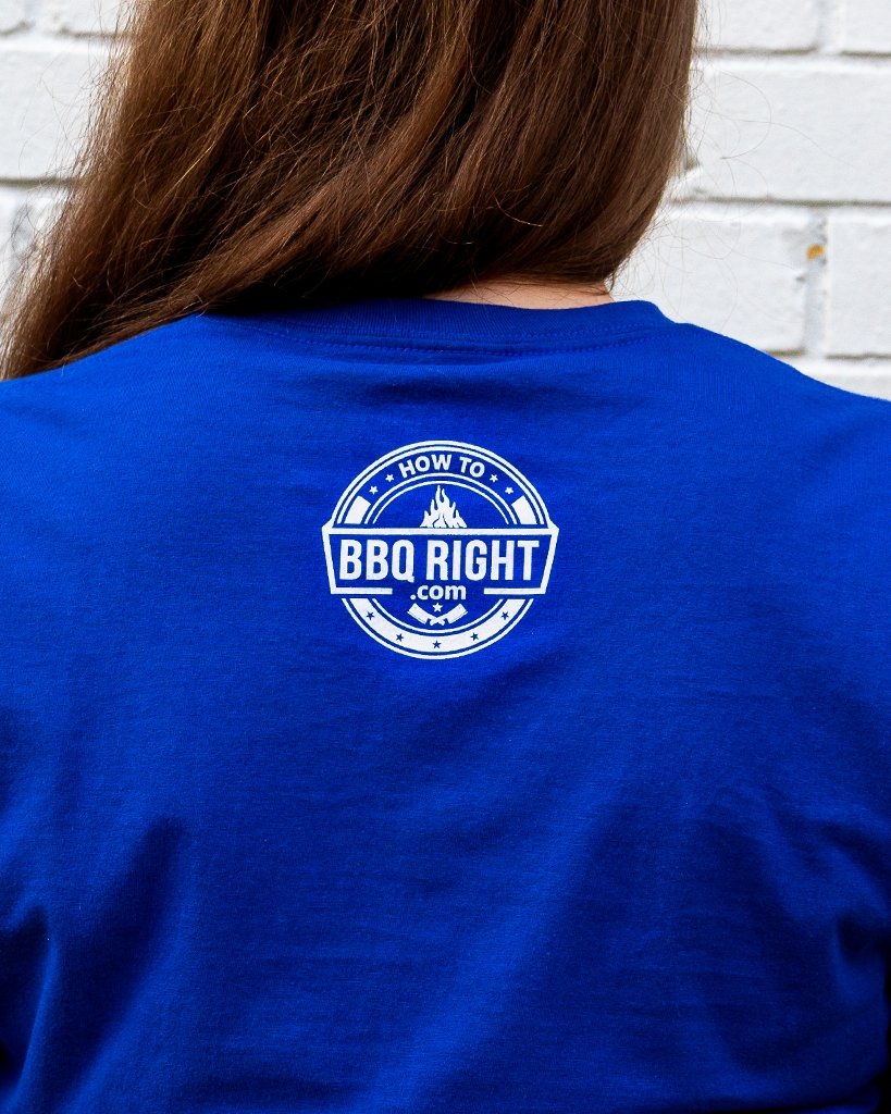 HowToBBQRight "Take Pride in Your 'Que" T-Shirt - Athletic Royal - HowToBBQRight