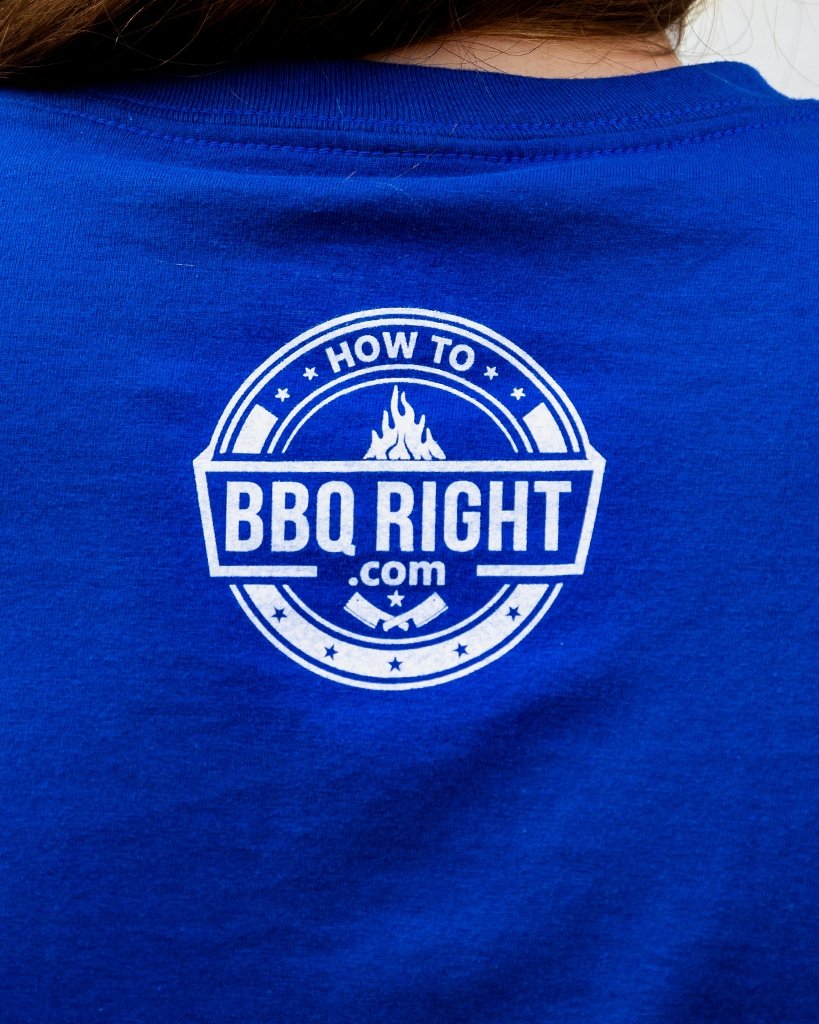 HowToBBQRight "Take Pride in Your 'Que" T-Shirt - Athletic Royal - HowToBBQRight