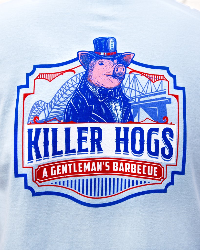 
                  
                    Killer Hogs Gentleman's BBQ T-Shirt - HowToBBQRight
                  
                