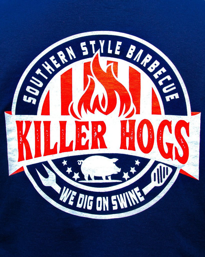 
                  
                    Killer Hogs Navy Long Sleeve T-Shirt - HowToBBQRight
                  
                