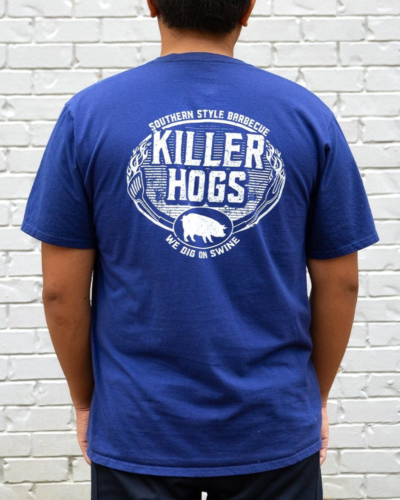 
                  
                    Killer Hogs Southern Style T-Shirt - Navy - HowToBBQRight
                  
                