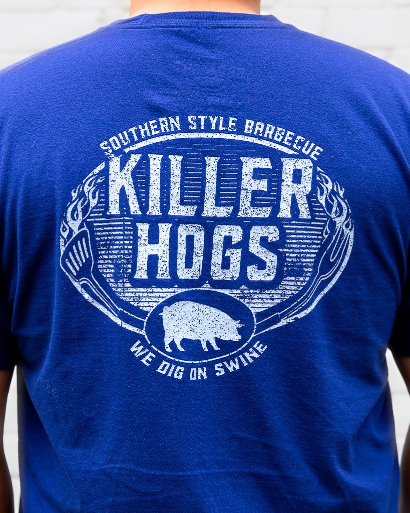 
                  
                    Killer Hogs Southern Style T-Shirt - Navy - HowToBBQRight
                  
                