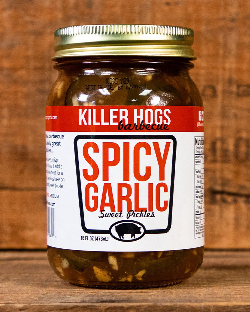 
                  
                    Killer Hogs Spicy Garlic Pickles *SPICY* - HowToBBQRight
                  
                