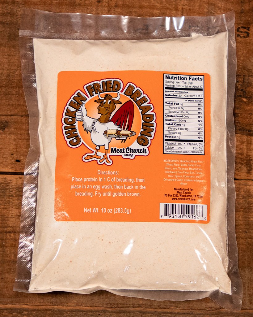 Meat Church 8060806 10 oz Breading Chicken Fried Bagged Seasoning