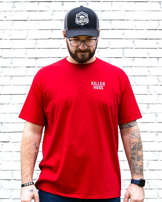 Southern Style BBQ Red T-Shirt and Killer Hogs Black Hat - HowToBBQRight